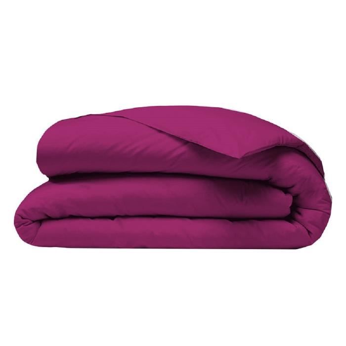 COTE DECO Housse de couette 140x200 cm - Violet