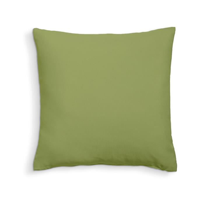 TODAY Coussin déhoussable 100% coton - 60 x 60 cm - Bambou