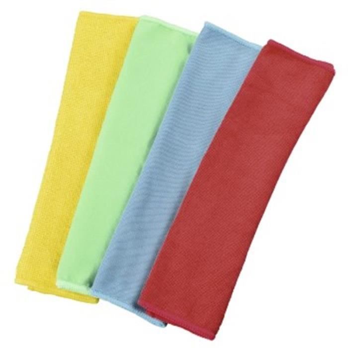 CHIFFONS MICROFIBR.30X30CM BL/V/J/R