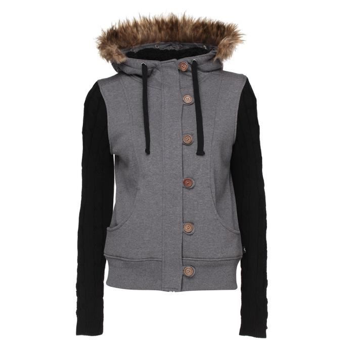 RUSTY Sweat-Shirt Quest Pewer Marle - Femme