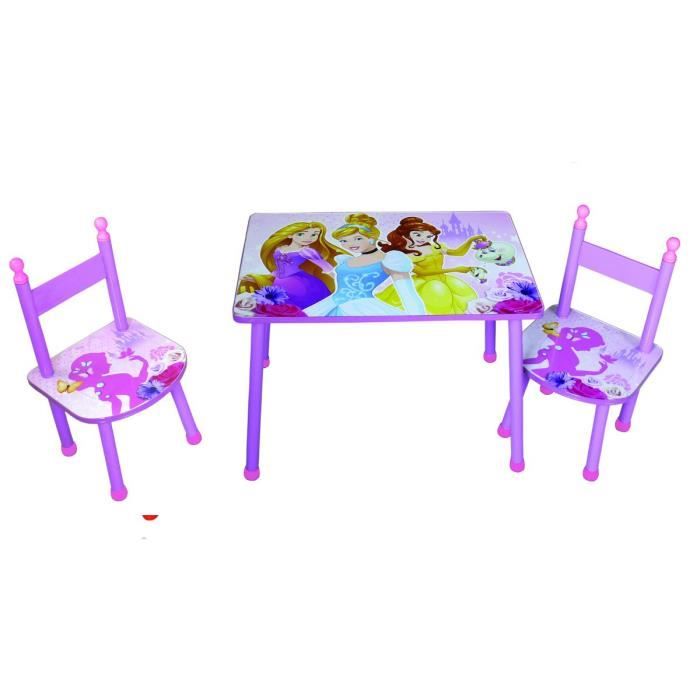 DISNEY PRINCESSES Ensemble table + chaises - Fille