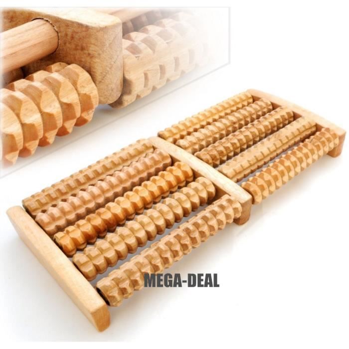 Rouleau De Massage Pour Pieds Portable - Double Rouleau Ergonomique - Soulage Douleurs Et Tensions - Pour Maison, Bureau, Voyage