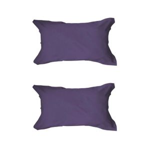 TODAY Lot de 2 taies d'oreiller 50x70cm Deep Purple