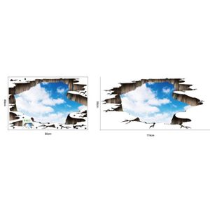 TAPIS Série Sky 3D Mur Sol autocollant amovible Stickers