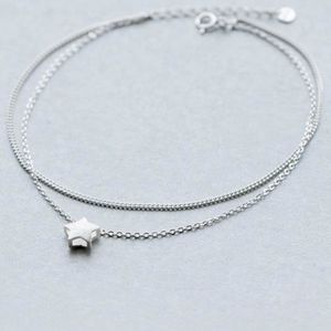 MAILLON DE BRACELET 925 Silver Star Balle À La Cheville Amour Chaîne B