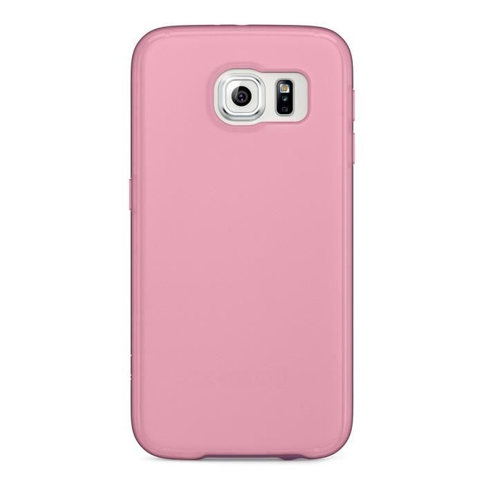 BELKIN Etui grip candy en TPU pour Samsung Galaxy S6 - Rose transparent