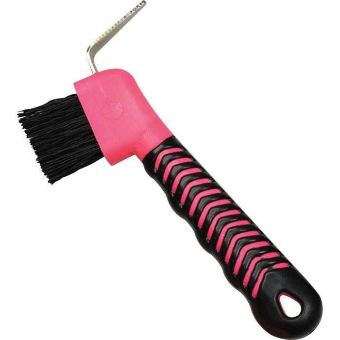 Cure-Pied 2-en-1 Pour Chevaux - Grattoir + Brosse Sabot Et Crinière