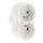 Biplite 2 prises 16A façade Blanc