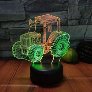 3D Lampe Illusion Optique Led Veilleuse Night Light Night Light 3D Extreme Moto Led Cool Boy Cadeau Night Light Led Lampe De Table De Bureau Night Light Gradient Enfant Anniversaire Nouvel An Cadeaux
