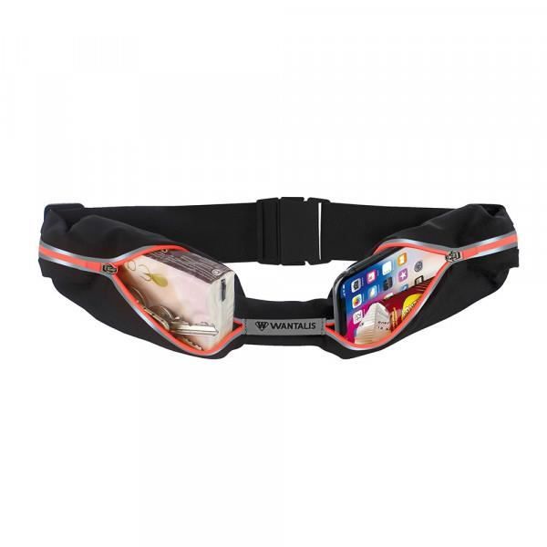 WANTALIS Ceinture XTENS 2 POCHES ORANGE