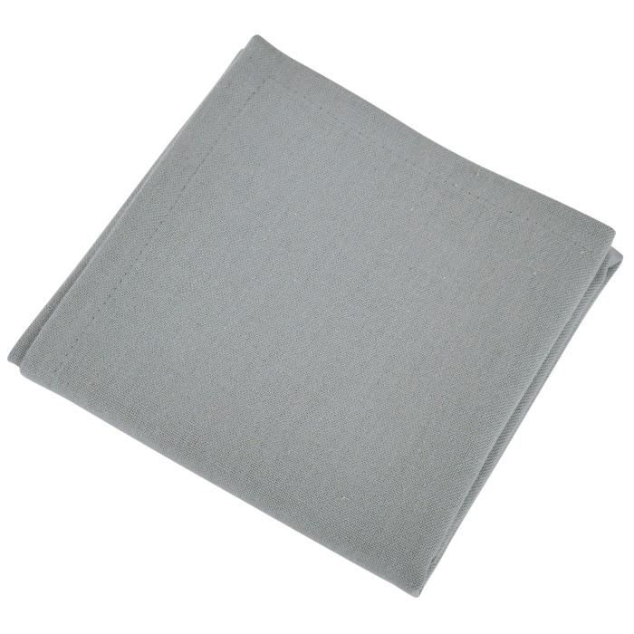 VENT DU SUD Lot de 12 serviettes de table YUCO - Gris acier