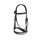 HORZE Filet Constance pour chevaux - Cuir - noir