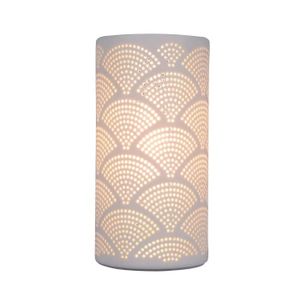 SEMA Lampe Porcelaine Cylindrique Mandarin - Petit mod?le
