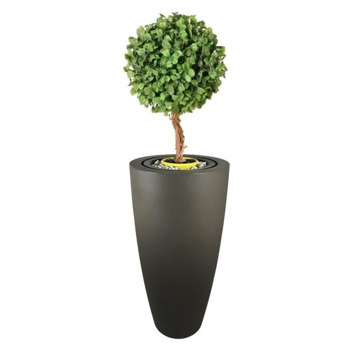 Pot de fleurs conique Delight - 200 L - Taupe