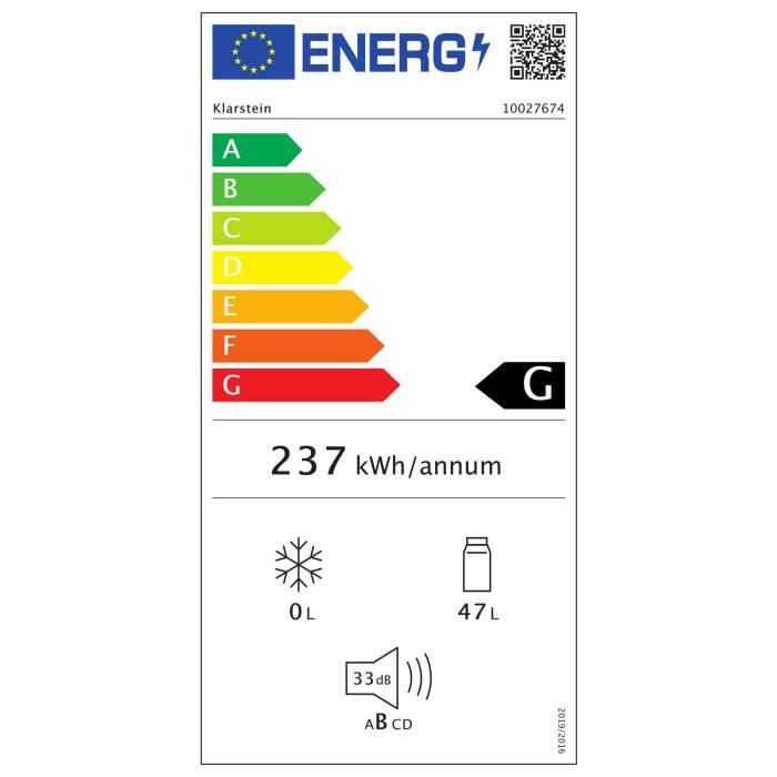 Klarstein Vinesse Cave à vin 43 litres avec1