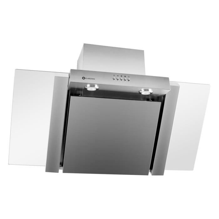 Klarstein RGL90WS - Hotte aspirante murale (90cm,3
