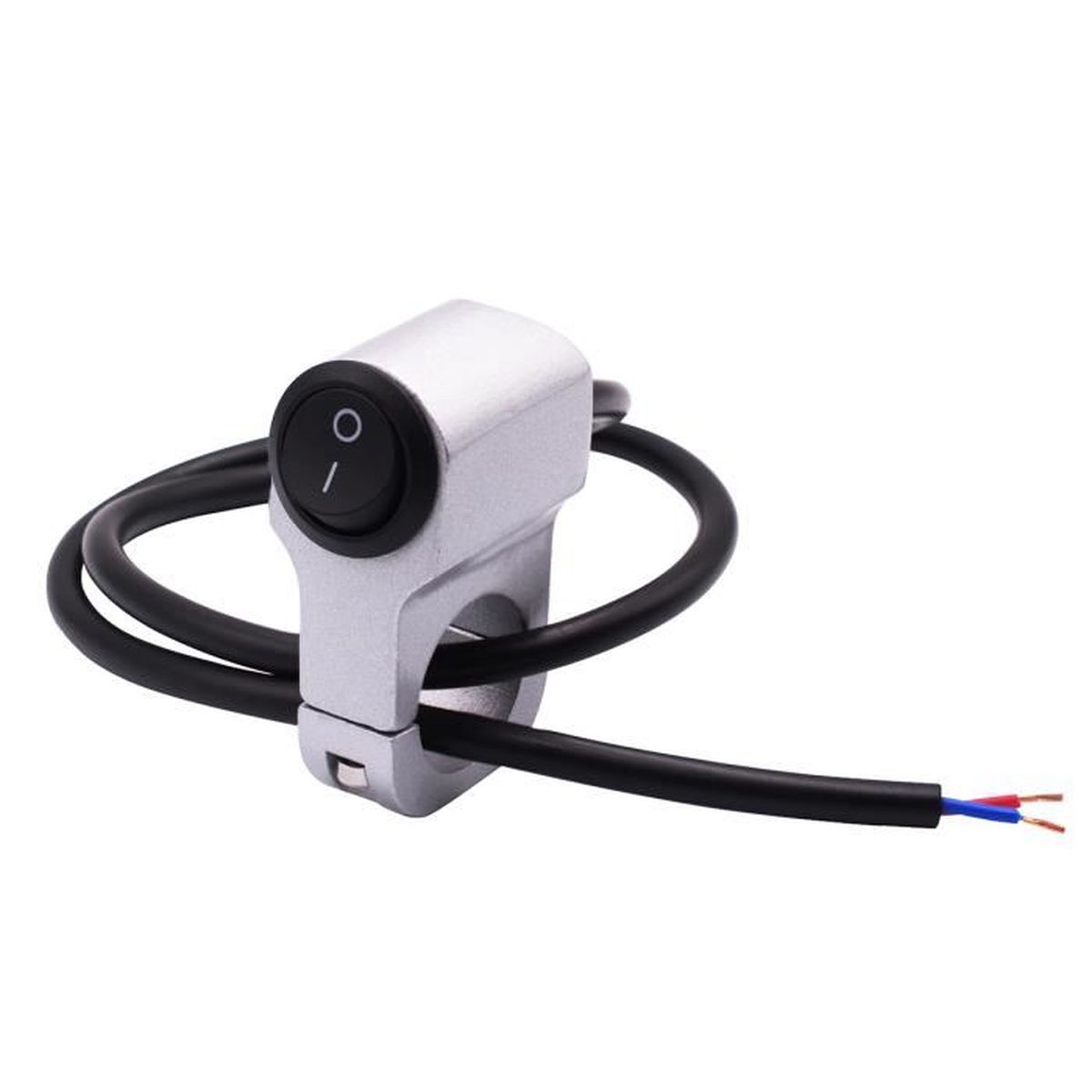 Moto Guidon 2cm Commutateur Serrure 12v Bouton 2 Pour Phare Avec 3ALR5j4