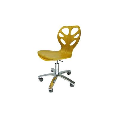 Fauteuil De Bureau Bois Sur Roulettes Carpates Naturel Achat