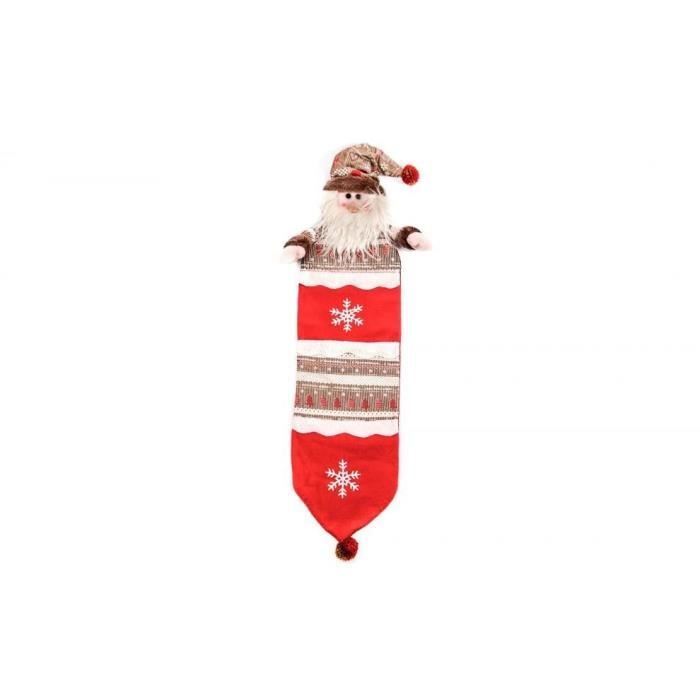 Personnage de Noël : Père Noël en tissu 70 cm