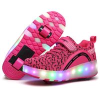BASKET Enfants Chaussures à Roulettes Garçons Filles Doub BASKET Enfants Chaussures à Roulettes Garçons Filles Doub