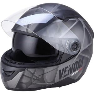 EOLE Venom Casque Intégral Gris et Noir