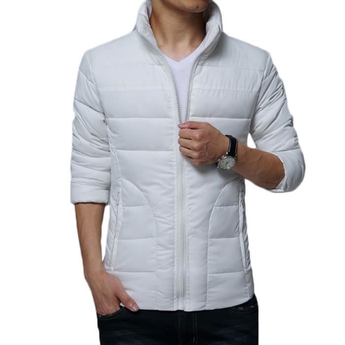 Manteau Pas Homme Achat Hiver Blanc Vente Cher FKJc31Tl
