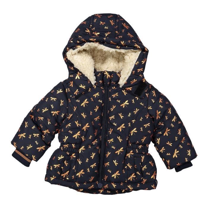 DIRKJE Doudoune doublée sherpa zippée et Capuche Bébé Fille