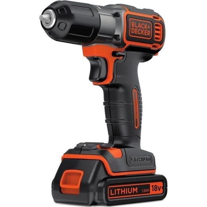 BLACK DECKER Perceuse visseuse sans fil Autosense 18V