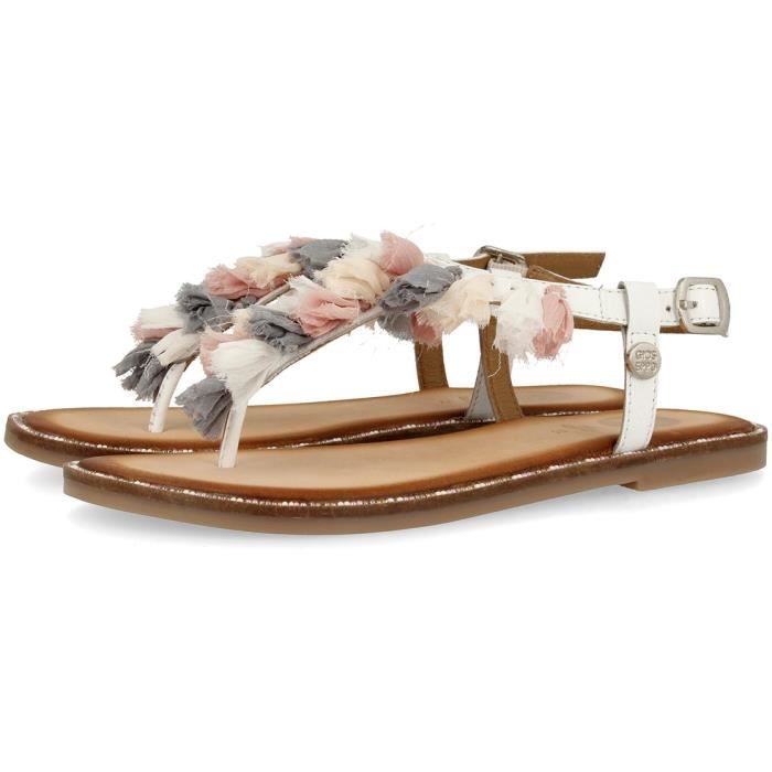 GIOSEPPO Sandales Dessus cuir Blanc Enfant fille