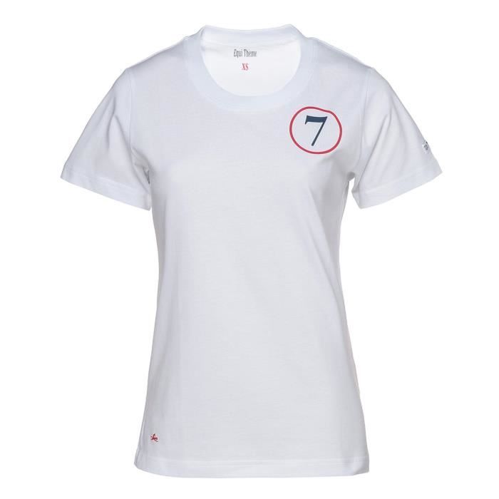 EQUI-THEME T-shirt d'équitation Galop 7 - Femme - Blanc