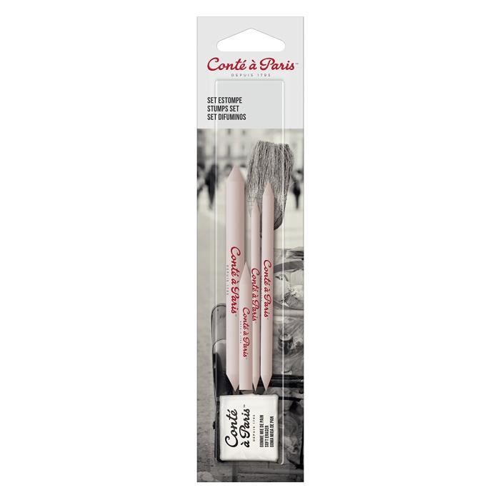 CONTE A PARIS Set d'estompes - Gomme