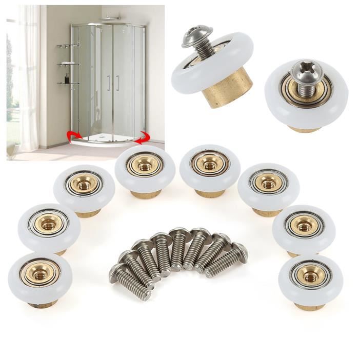 8Pcs Roulette Remplacement Petit Meuble Pour Roue de Porte Cabine ... 8Pcs Roulette Remplacement Petit Meuble Pour Roue de Porte Cabine ...