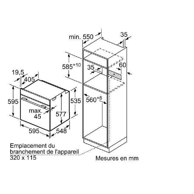 Four encastrable catalyse  HBG655NS12