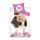 Chien Dog Hold Me Rose Parure de Lit enfant Housse