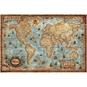 carte du monde vintage - Image