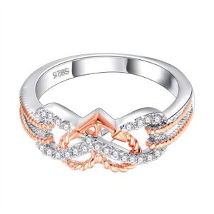 Femme Lilu Bijoux De Diamants Ronds Sim Elegante Bague De