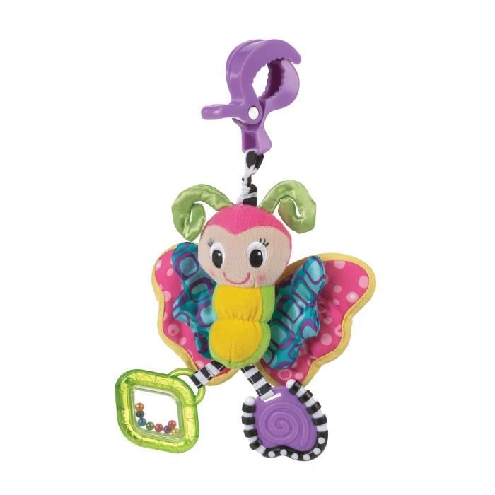 PLAYGRO Jouet de poussette Fleur le papillon