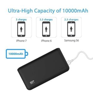 Batterie externe Power bank 10000 mAh avec 2 Sorti Batterie externe Power bank 10000 mAh avec 2 Sorti