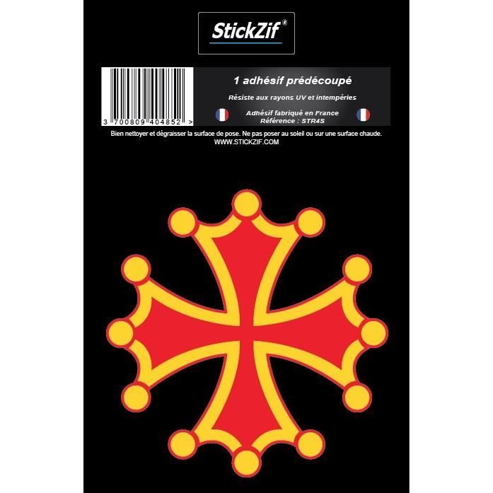 STICKZIF 1 Adhésif Croix Occitane STR4S