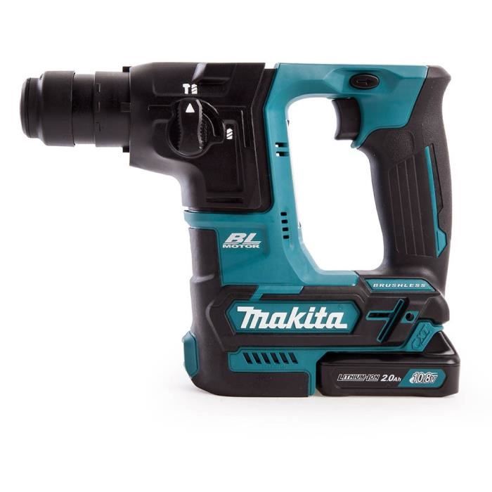 MAKITA Perforateur SDS plus HR166DWAE - 116 mm - Livré avec 2 batteries 10,8 V, 73 accessoires et coffret de transport