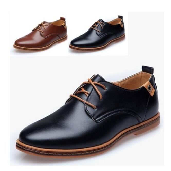 Classique Chaussures Hommes En cuir souple mais robuste. Convient pour porter des affaires ou Casual EU39,48, Klassische