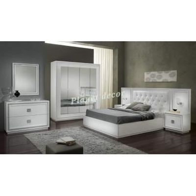 Chambre à coucher model KRISTEL blanc - Achat / Vente chambre ... Chambre à coucher model KRISTEL blanc - Achat / Vente chambre ...