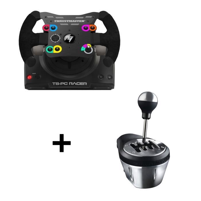 Pack Thrustmaster : Volant TS-PC Racer + Boite à 7 vitesses TH8A Add-On Shifter