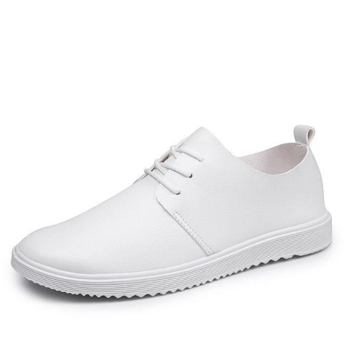 Cuir Qualité Chaussures Hommes Xz080blanc44 Ete Plat Printemps Haute Bdg g7yf6vbY