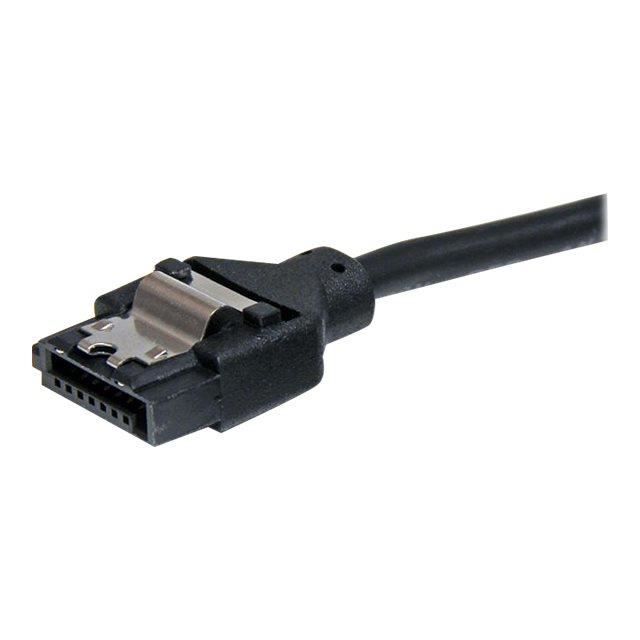 STARTECH Câble Serial-ATA rond avec verrouillage de 45 cm - Cordon SATA vers SATA - 6 Gb/s