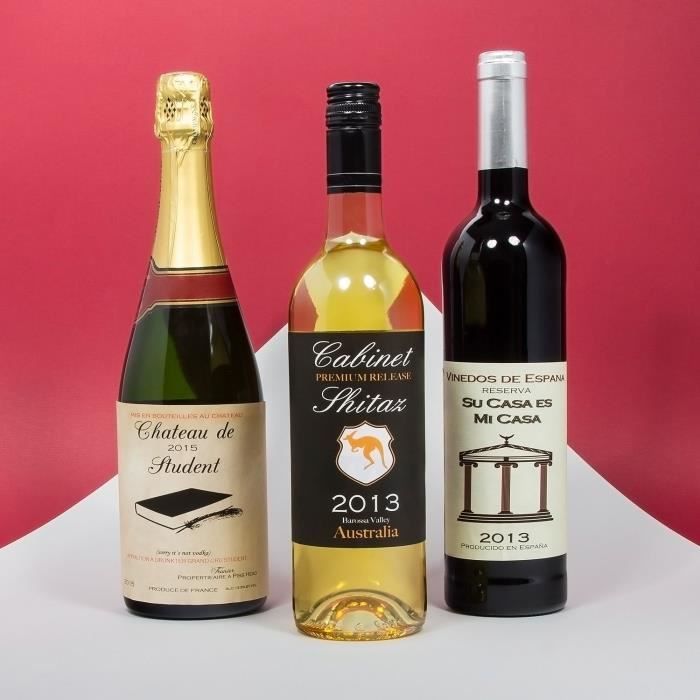 THUMBSUP! Etiquettes adhésives pour bouteille de vin (x 10)