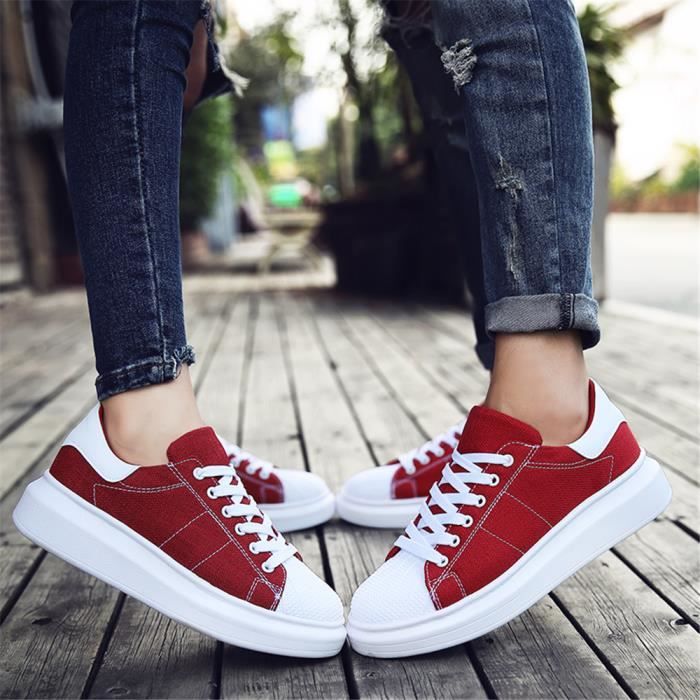 Homme Noir Chaussures rouge Moccasins Antidérapant bleu Loisirs beige Espadrille Personnalité Arrivee 2018 Sneakers Couleur Classique Nouvelle qBCS1wd