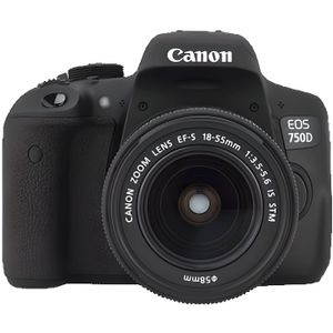 CANON EOS 750D Appareil Photo Numérique Reflex 24 MP + Objectif 18-55 mm IS STM