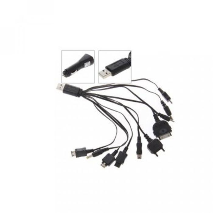 Câble multi appareil USB pour 10 smartphones   Achat / Vente CABLE
