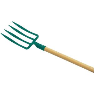 Fourche à Bêcher 4 Dents Sans Manche - Longueur 25 Cm - Pour Travaux De Jardinage Lourds